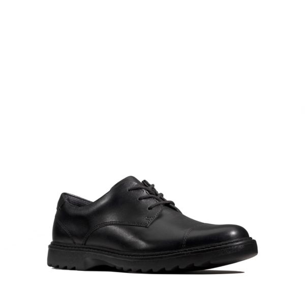 Clarks Girls Asher Soar Youth School Shoes Black | CA-5412763